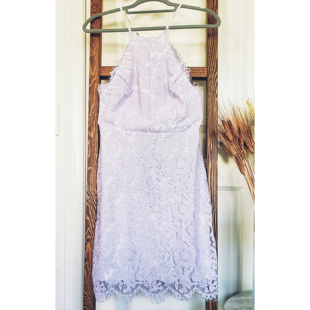 Lavander lace dress